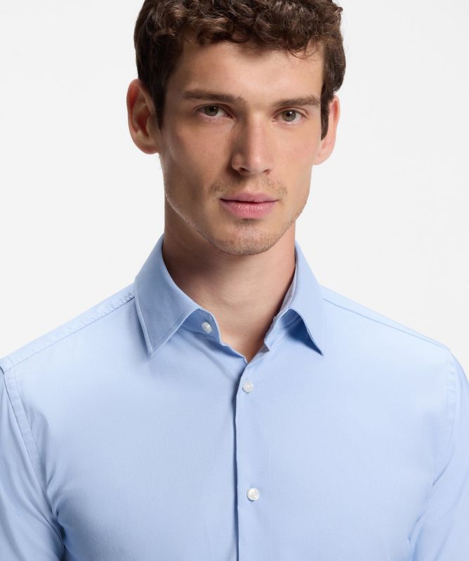 BOSS Slim-Fit Performance-Stretch Twill Shirt