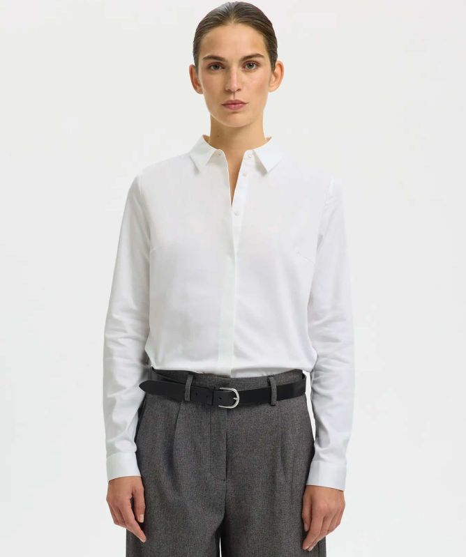 Selected Romie Fitted Long Sleeve Shirt