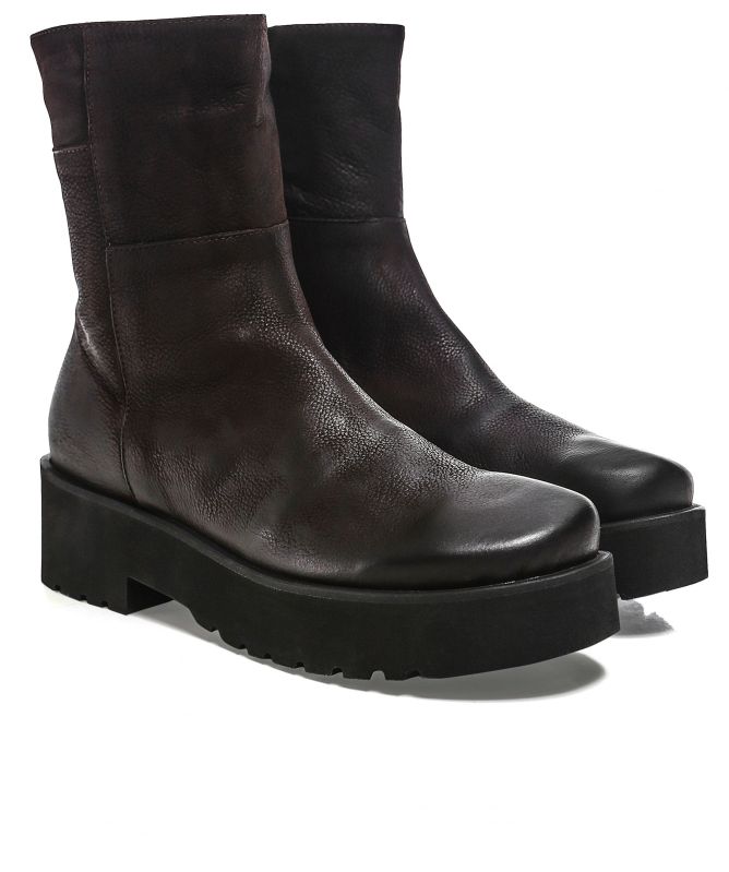 Lofina Leather Zip Boots