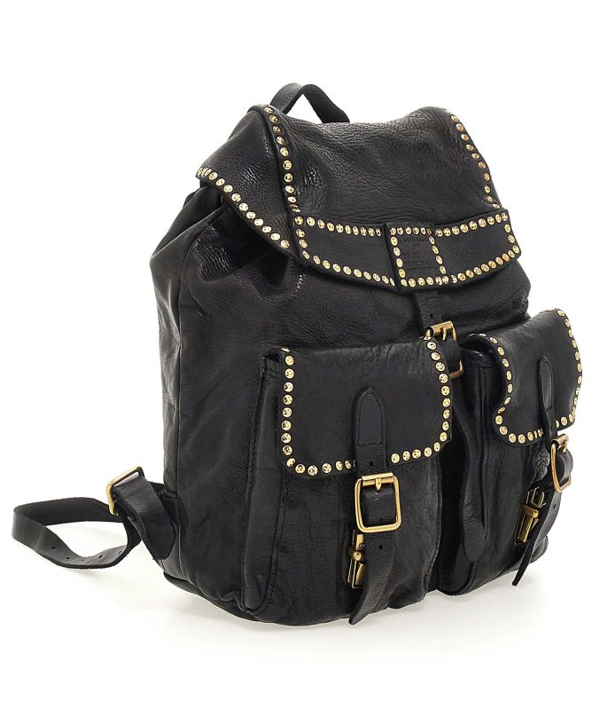 Campomaggi Kura Leather Studded Backpack