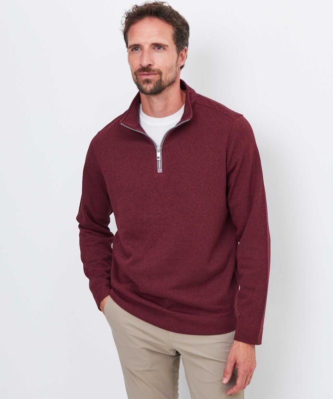 Peter Millar Crown Fleece Quarter Zip Sweatshirt
