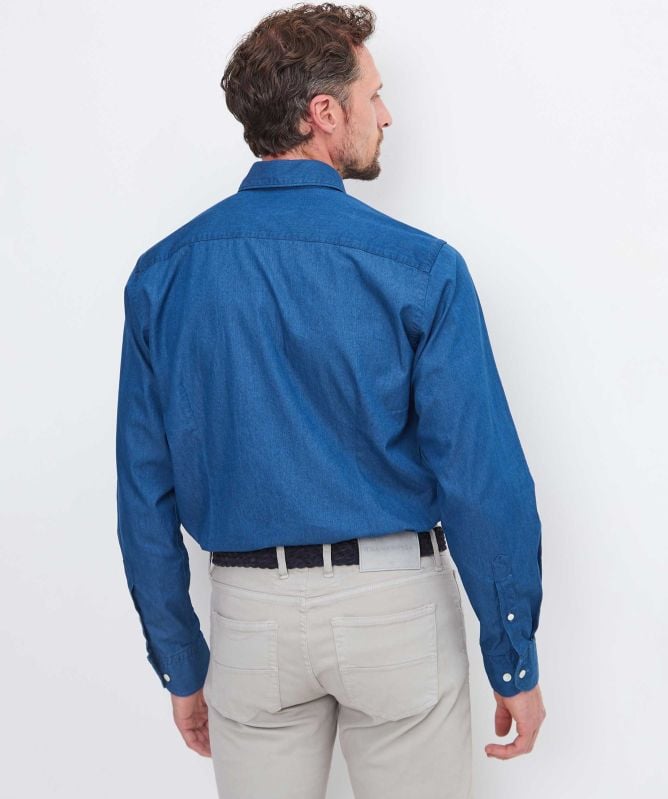 Eton Contemporary Fit Denim Shirt