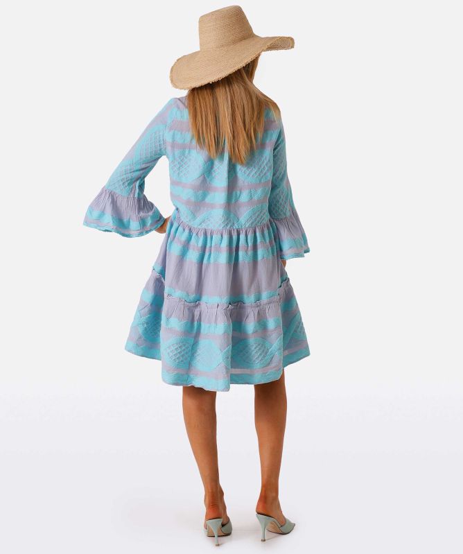 Pearl and Caviar Zakar Jacquard Midi Dress