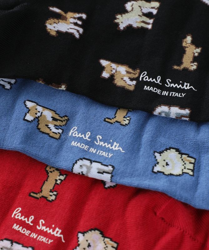 Paul Smith Dog Motif Socks 3 Pack