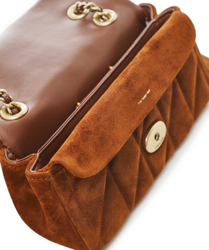 Coach Quilted Suede Tabby Shoulder Bag 20