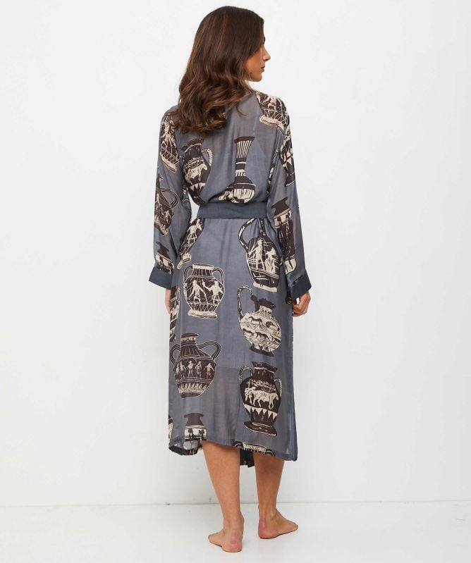 One Hundred Stars Pots Charcoal Gown