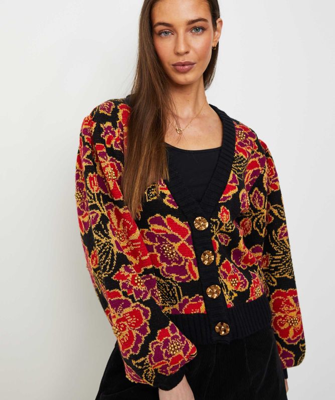 FARM Rio Shiny Chita Knit Cardigan