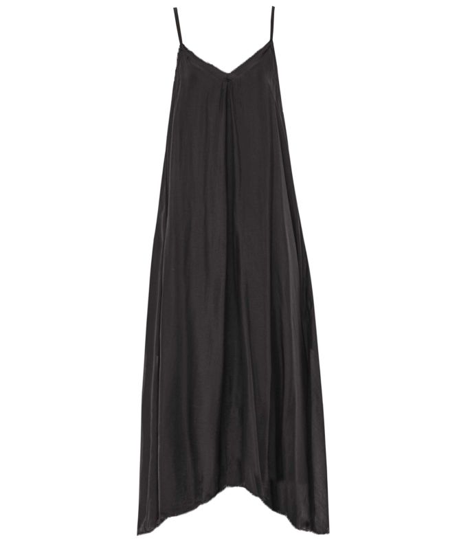 Sanctamuerte Silk Blend Maxi Dress