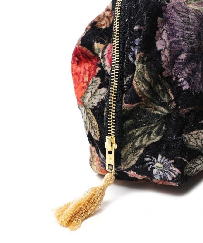 One Hundred Stars Primula Black Velvet Pouch