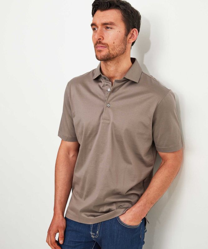 Gran Sasso Mercerised Cotton Polo Shirt