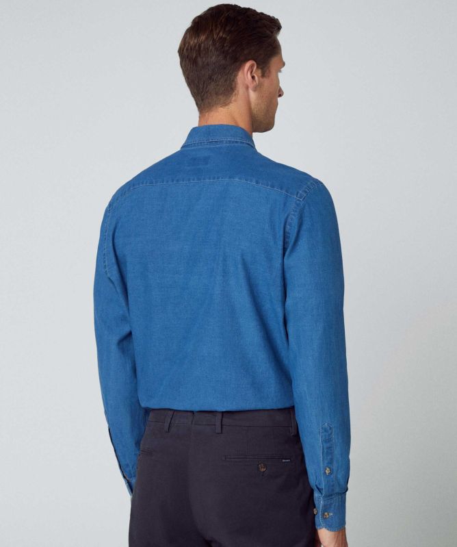 Hackett Classic Fit Denim Shirt