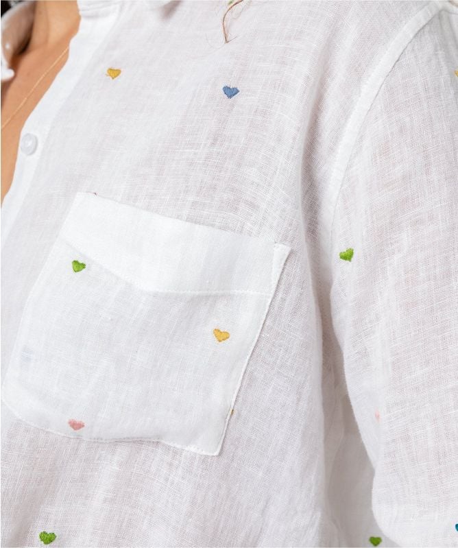 Rails Charli Embroidered Heart Shirt