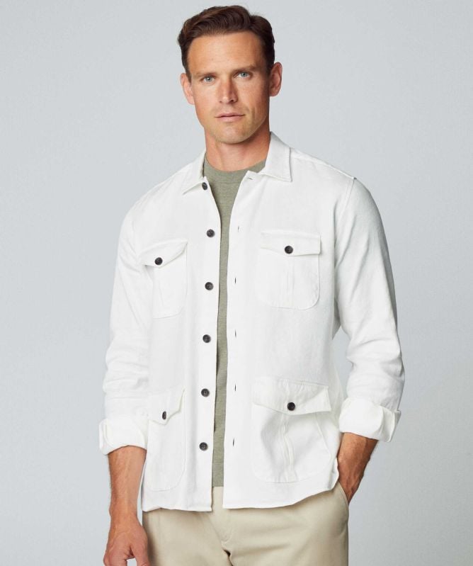 Hackett Linen Denim Overshirt