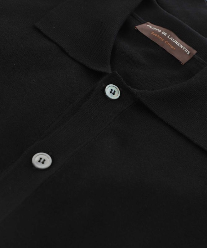 Filippo De Laurentiis Short Sleeve Button Polo