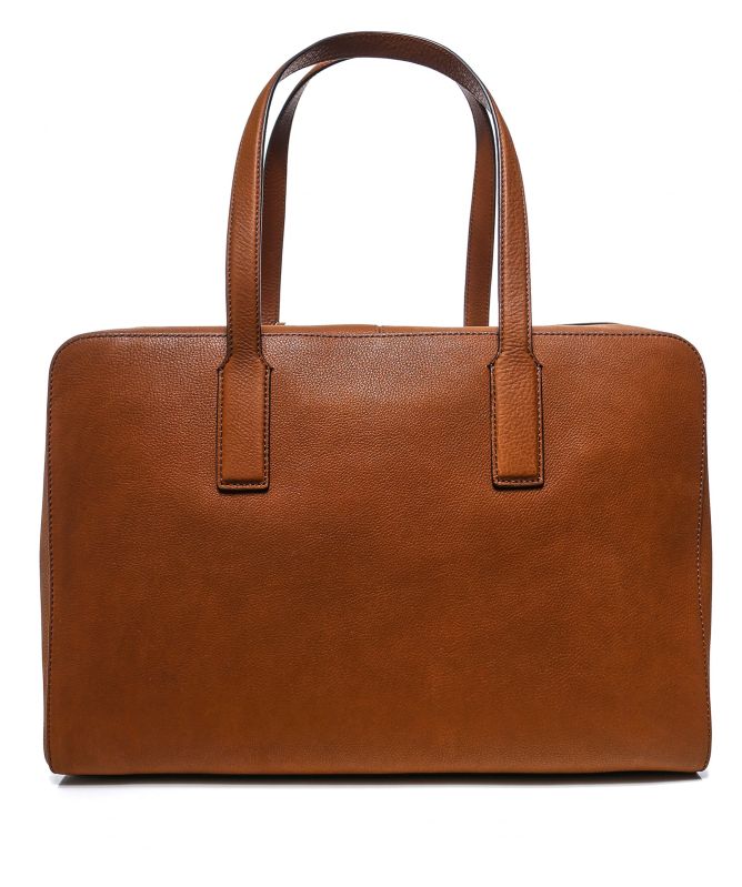 BOSS Grained Leather Crosstown C_Holdall