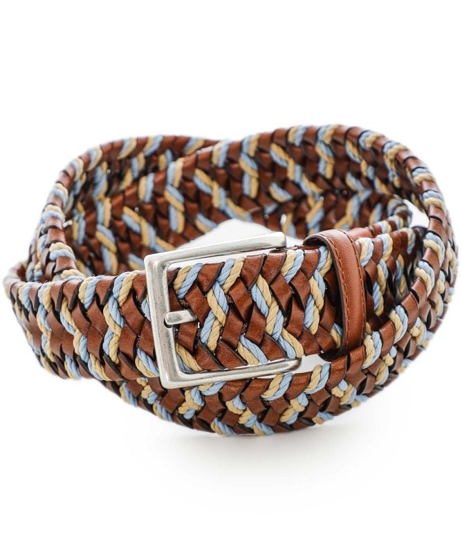 Leyva Woven Leather Textile Belt
