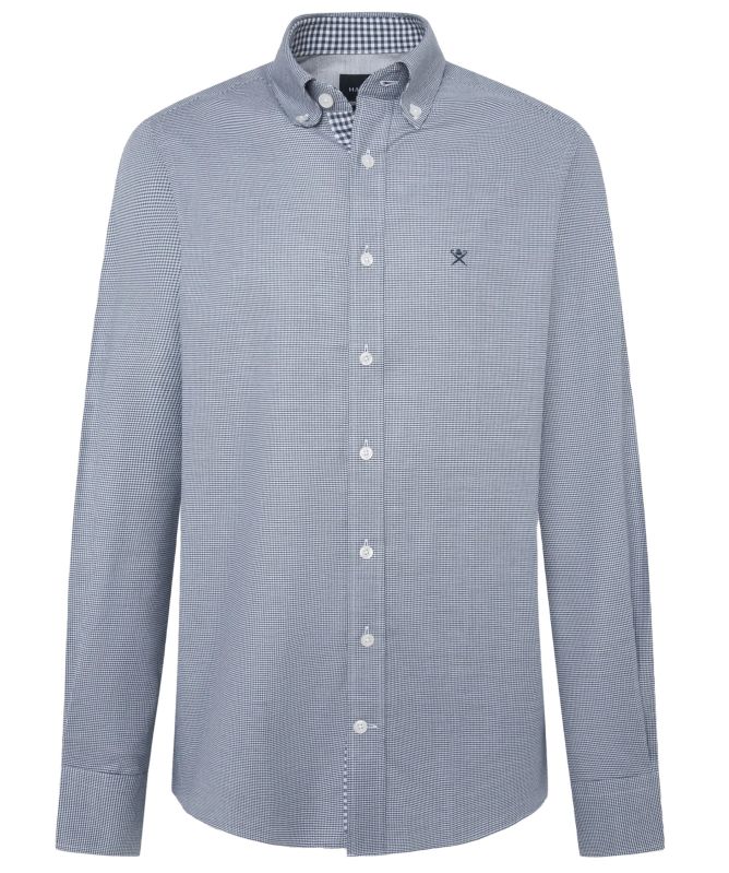 Hackett Tailored Fit Flannel Puppytooth Shirt