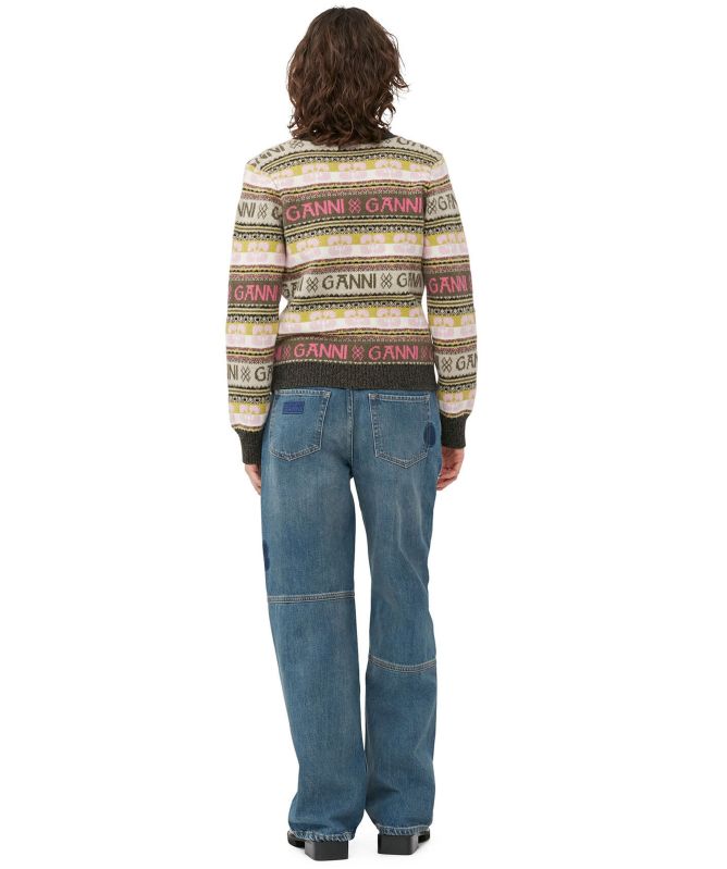 GANNI Wool Mix Cardigan