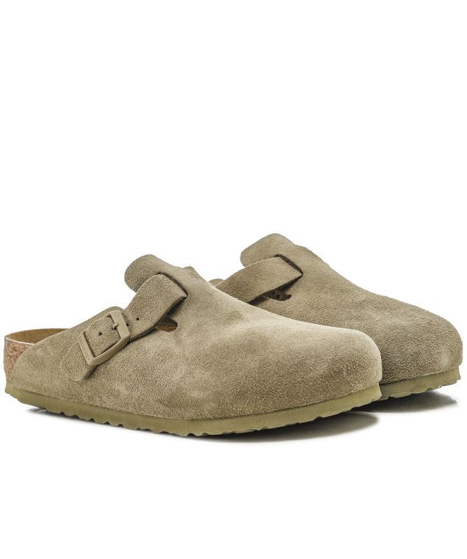 Birkenstock Boston Suede Leather Clogs