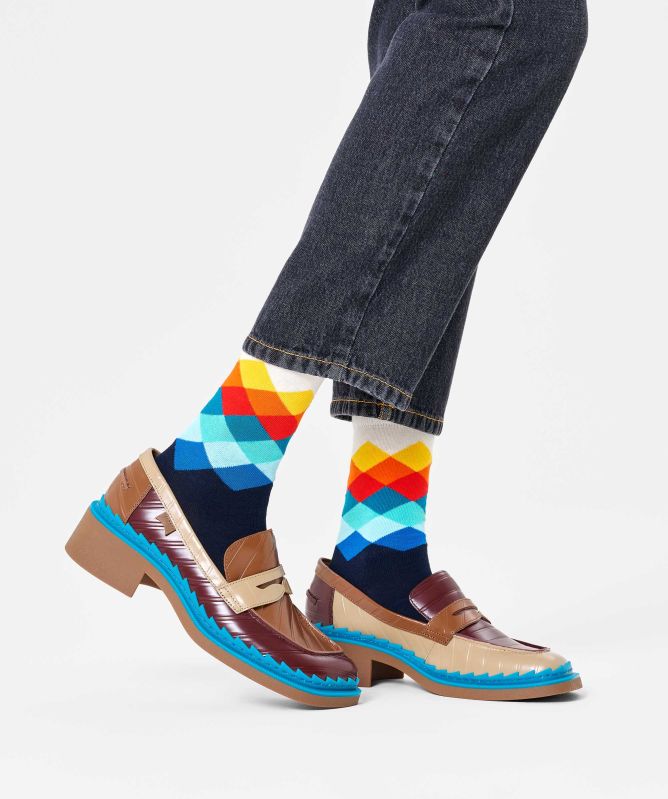Happy Socks Faded Diamond Socks