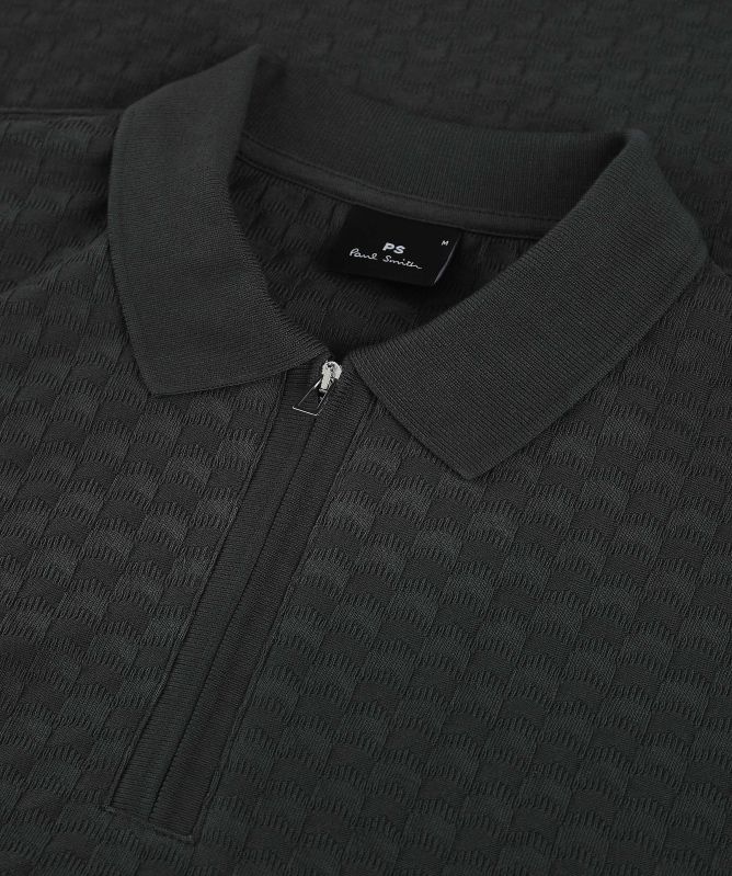Paul Smith Jacquard Zipper Polo Shirt