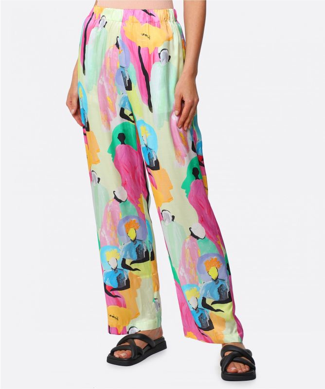 Stine Goya Fatou Floral Silk Pants