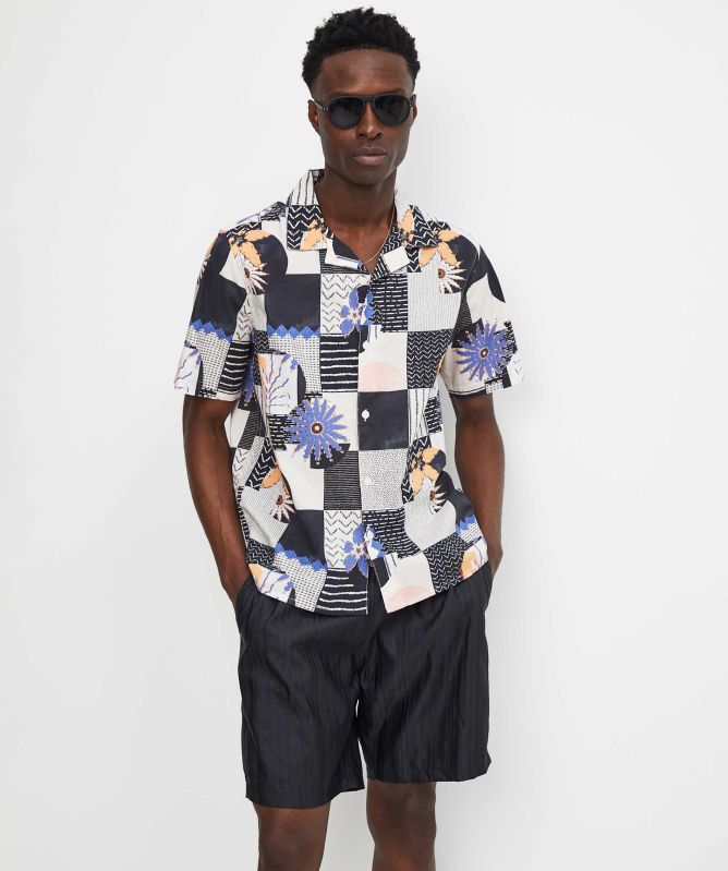 Wax London Patchwork Floral Didcot Shirt