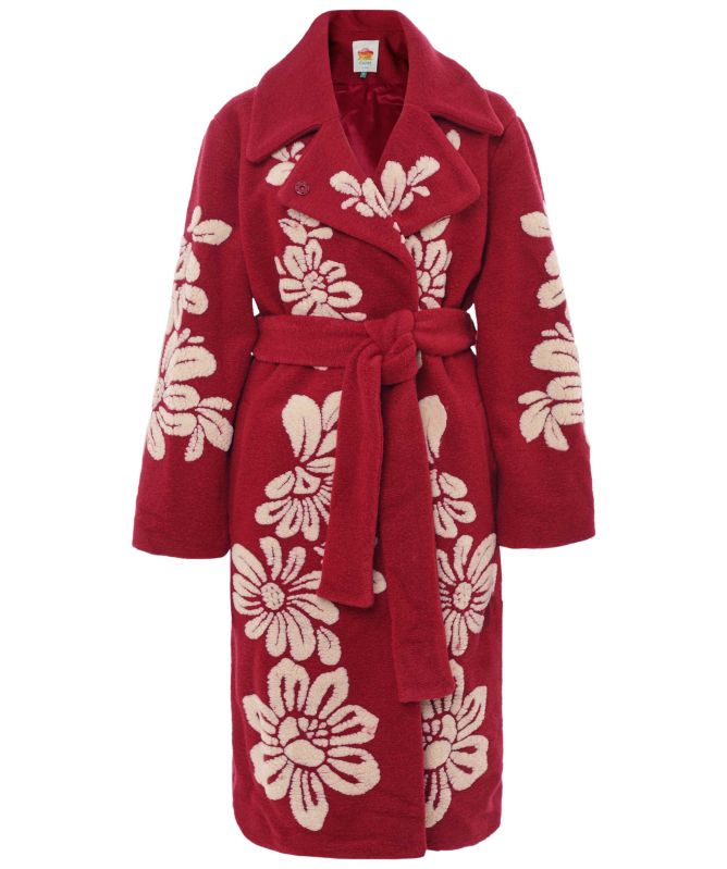 FARM Rio Bold Flowers Long Coat