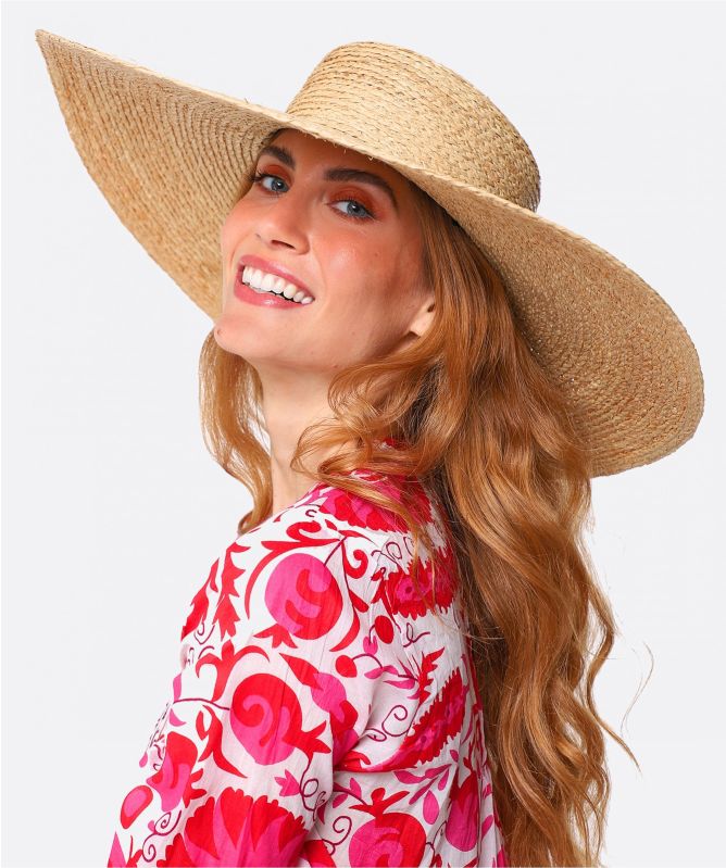 Filippo Catarzi Wide Brim Raffia Hat