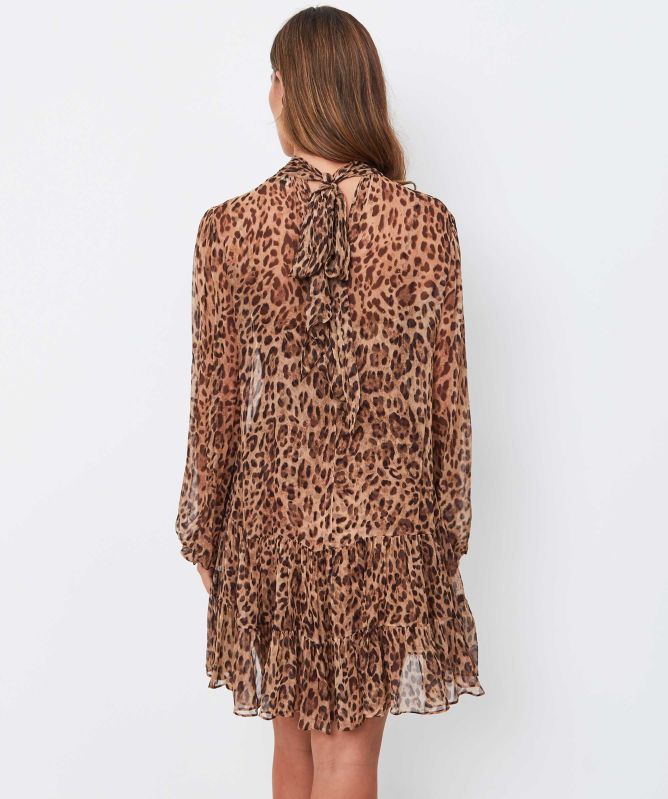 RIXO Anaya Tiered Mini Dress