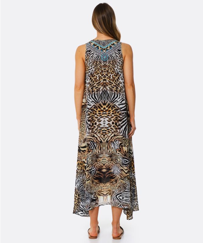 Inoa Savannah Silk Sleeveless Maxi Dress