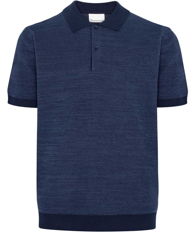 Knowledge Cotton Knitted Cotton Polo