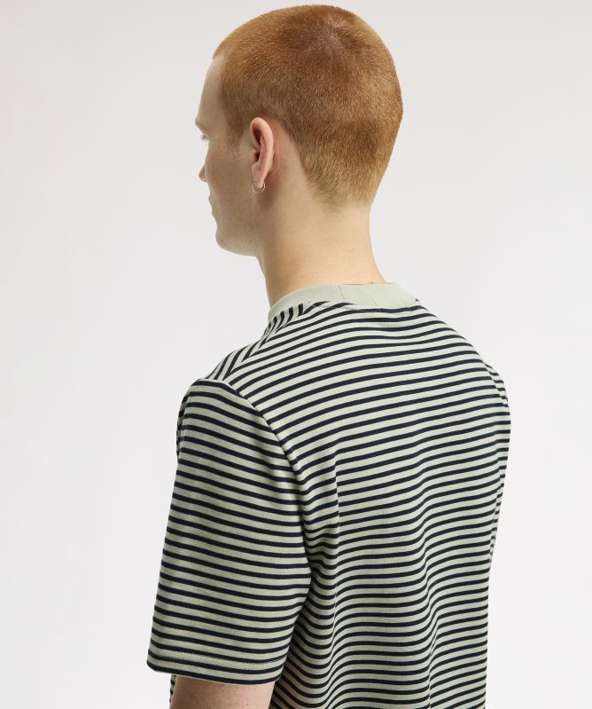 Fred Perry Fine Stripe Heavyweight T-Shirt