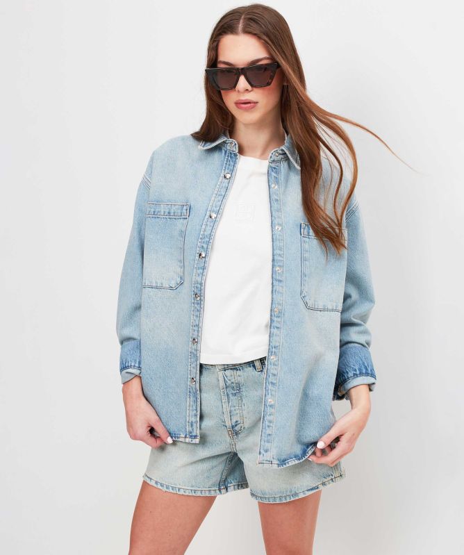 Anine Bing Denim Dante Shirt