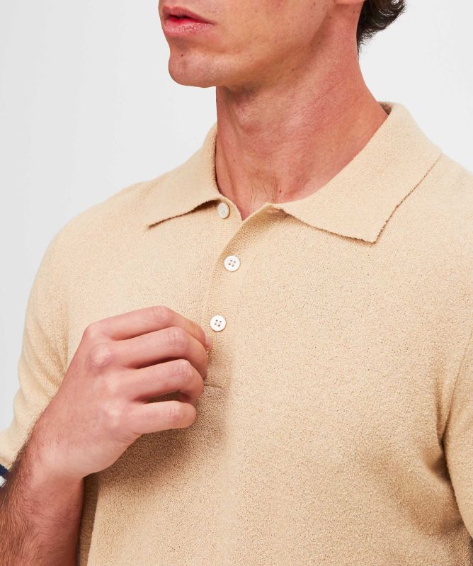 Gran Sasso Knitted Bold Tipped Polo Shirt