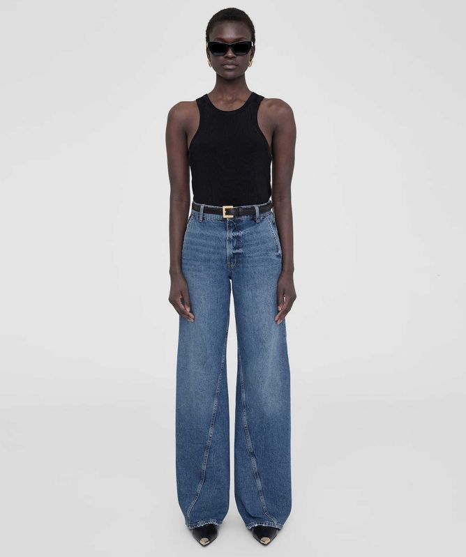 Anine Bing Briley Wide-Leg Jeans