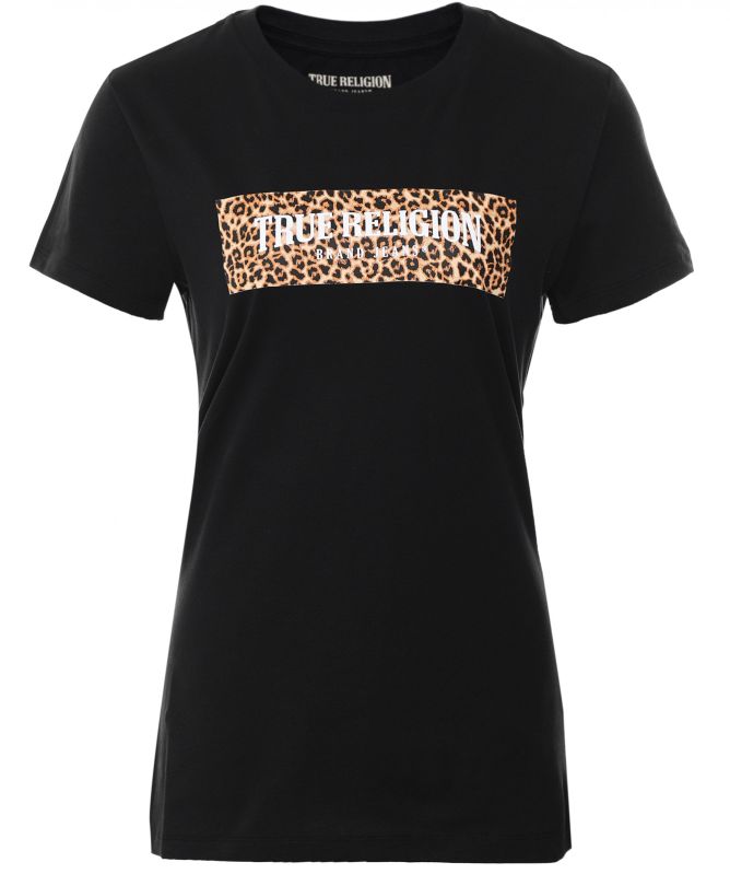 True Religion Leopard Logo Tee