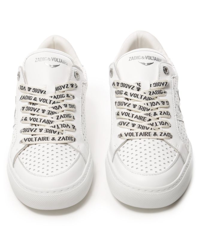 Zadig and Voltaire Leather LA Flash Sneakers