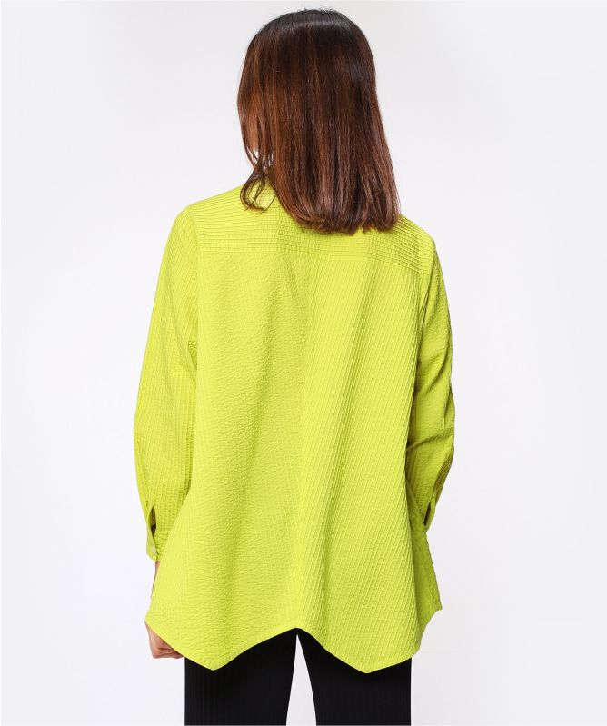 Yaccomaricard Collarless Oversized Shirt