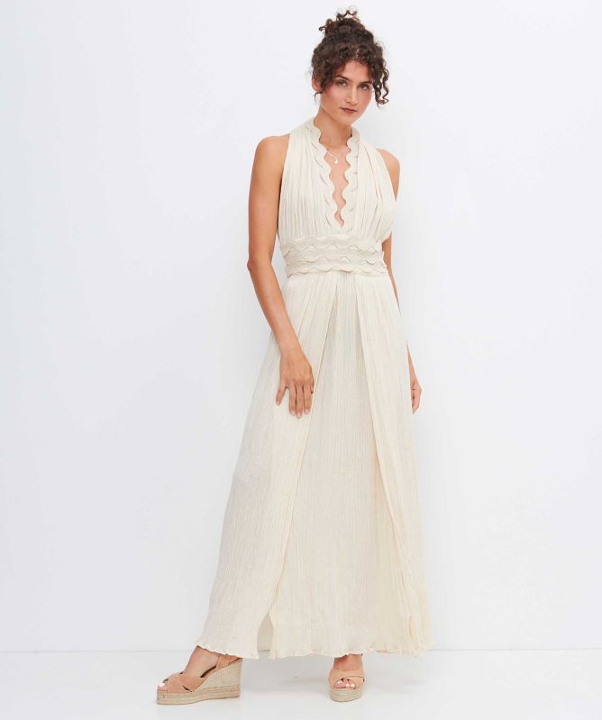 Kallisto’s Nymphs Long Halter Neck Dress
