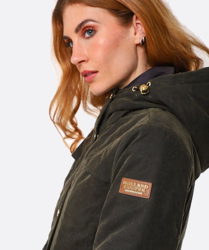 Holland Cooper Wax Longline Field Coat