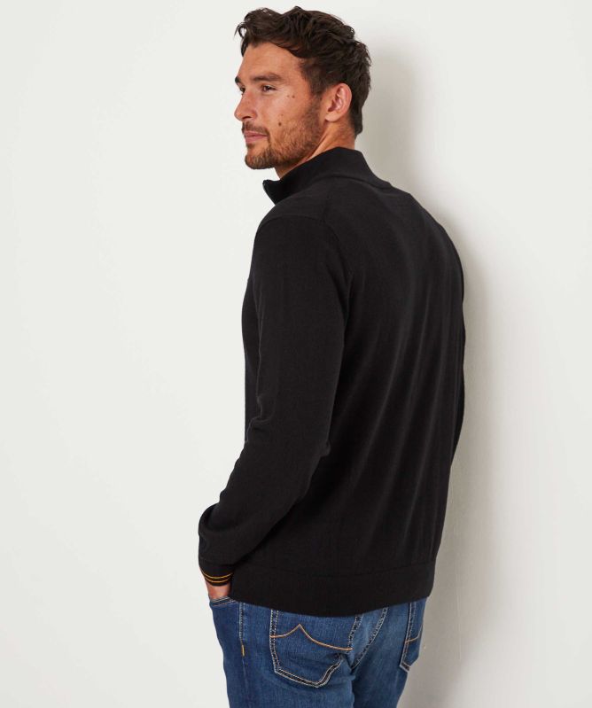 Paul Smith Half-Zip Zebra Jumper