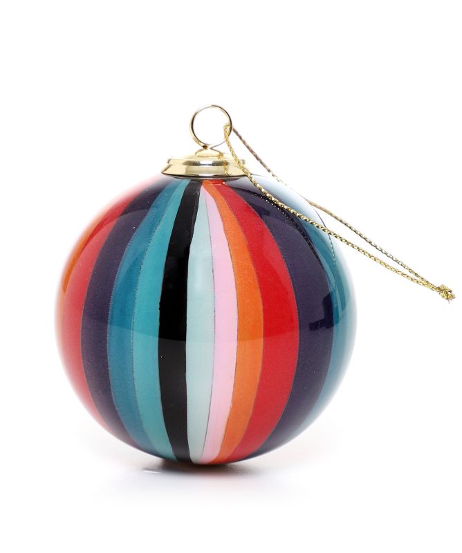 Paul Smith Artist Stripe Glass Bauble