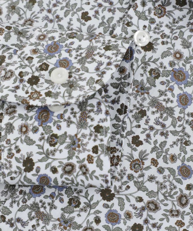 Eton Slim Fit Floral Twill Shirt