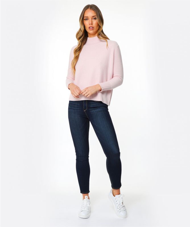 Van Kukil Grace Cashmere Funnel Neck Sweater