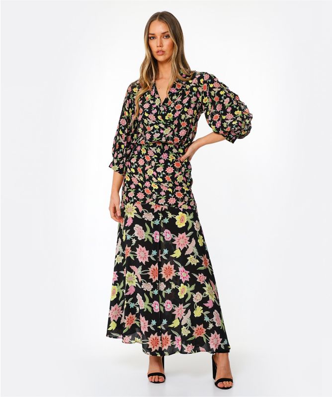 Hayley Menzies Dream In Colour Silk Tux Shirt