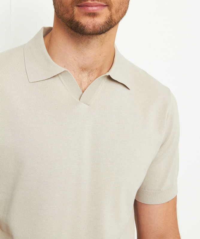 Thomas Maine Open Collar Polo Shirt