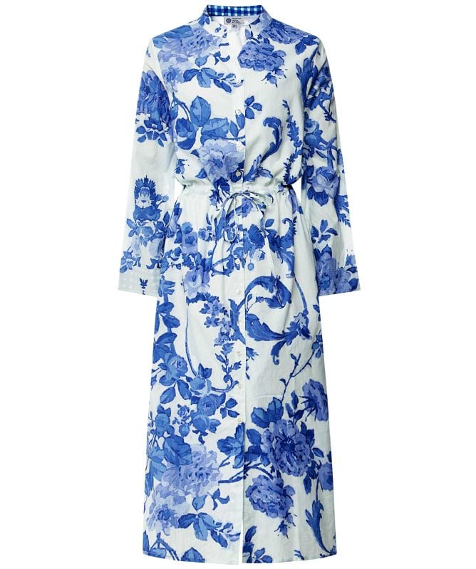 Handprint Dream Apparel Floral Print Clara Shirt Dress