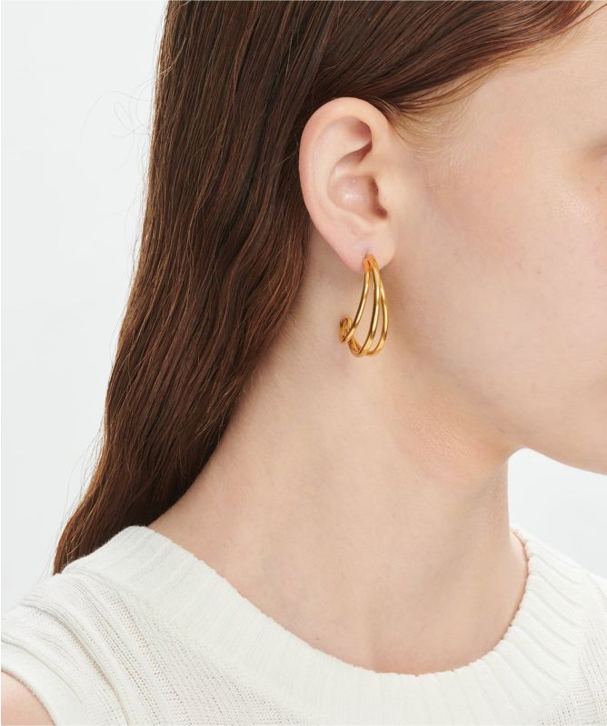 Katerina Vassou Narva Gold Plated Earrings