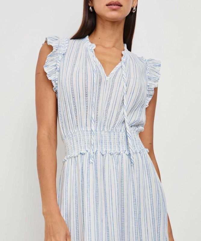 Rails Linen Garden Striped Dress